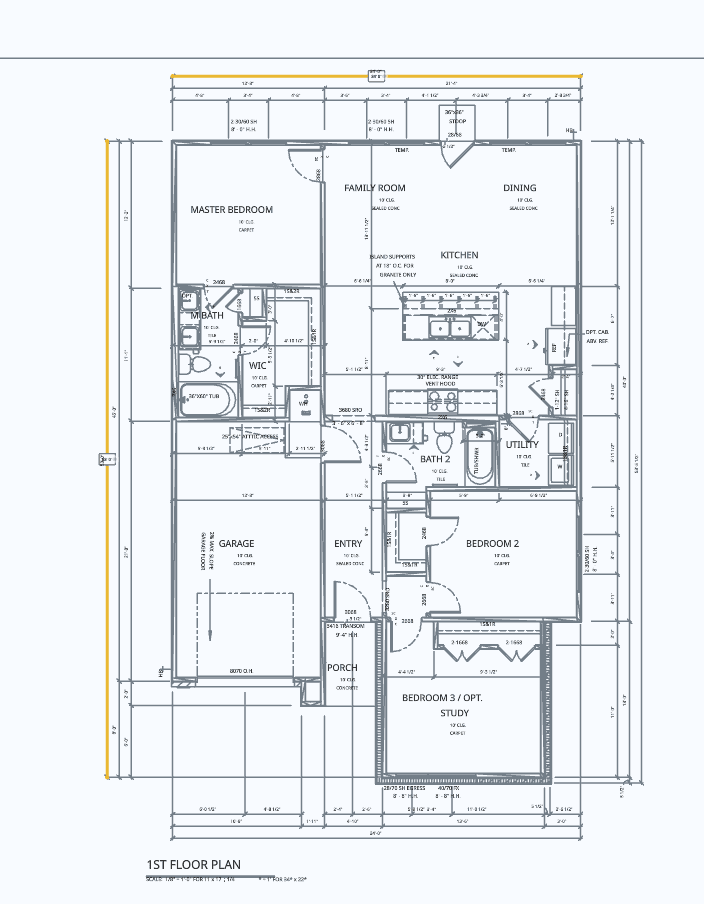 2D first floor plan